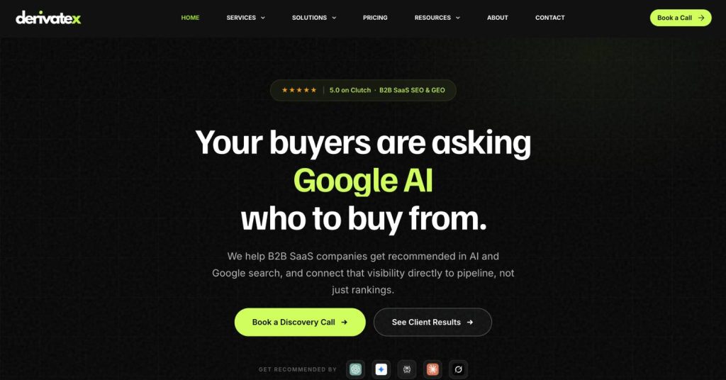 Top 8 Generative Engine Optimization (GEO) Agencies for SaaS in 2026 1 DX