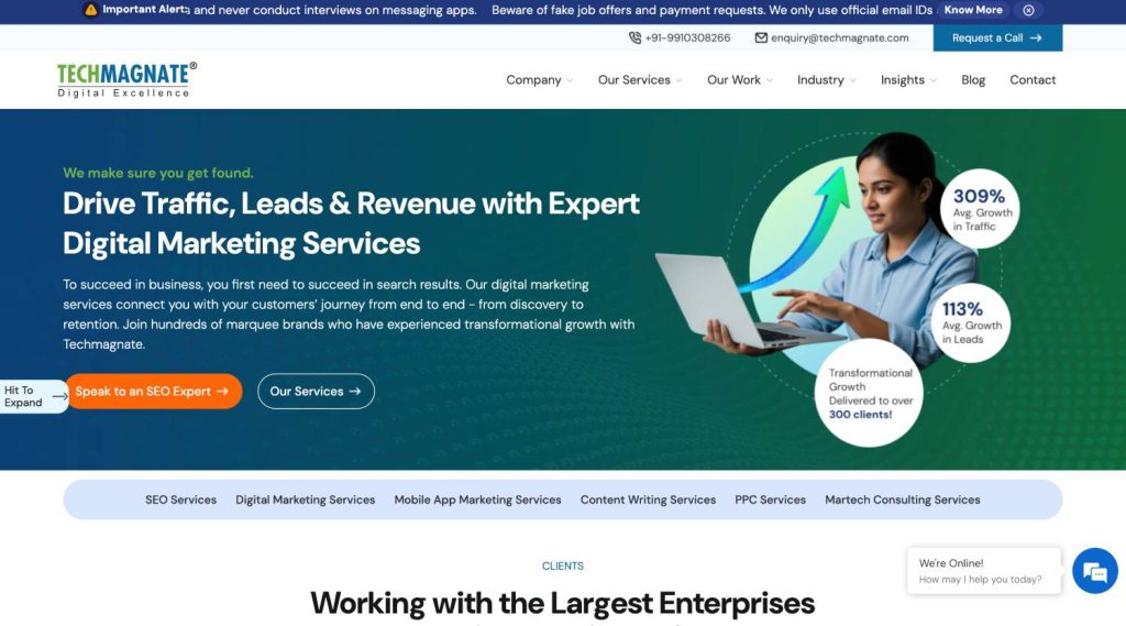 Top 9 Indian SEO Agencies with Proven AI SEO Results (2026) 4 techmagnate