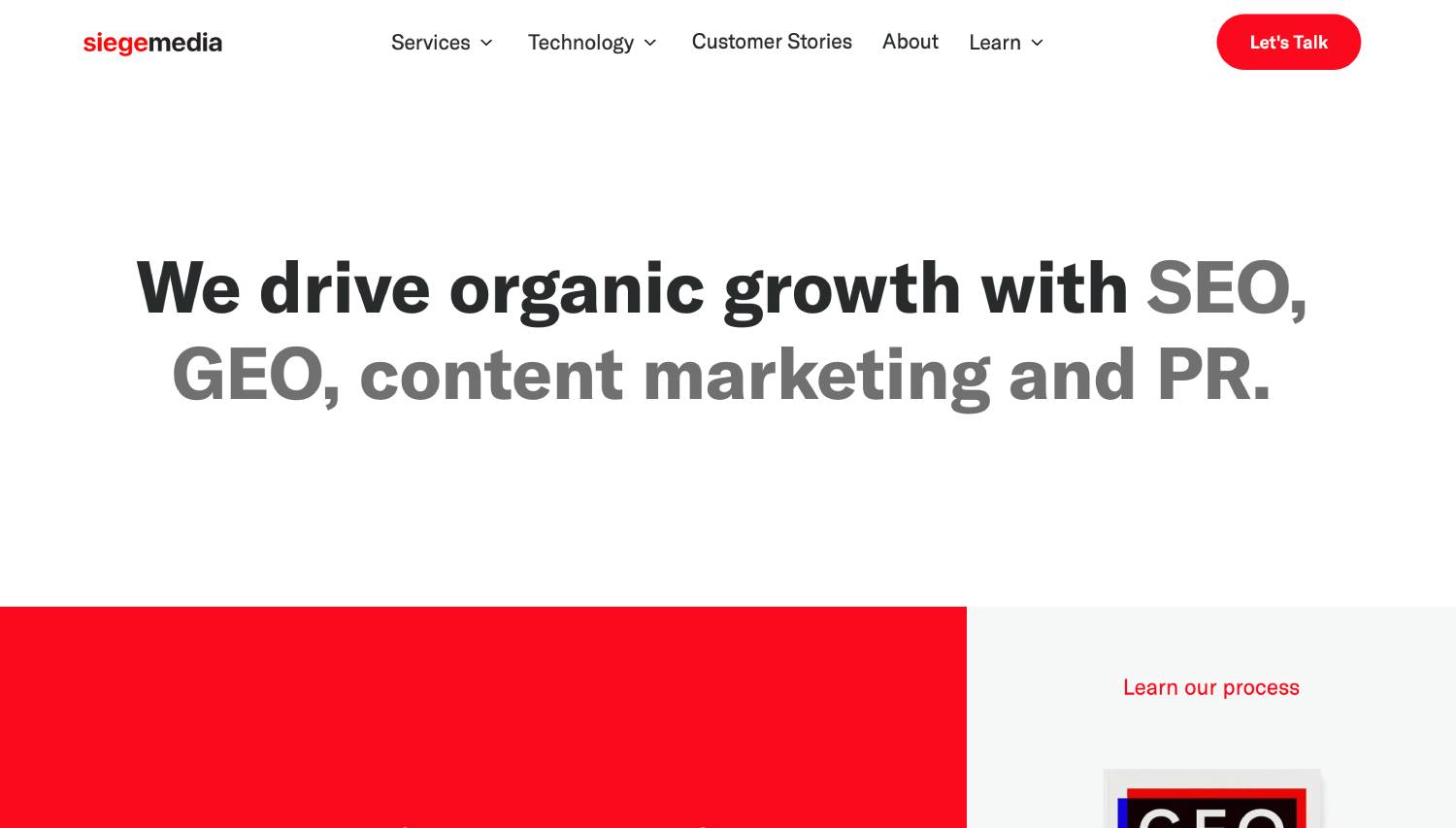 Top 9 GEO Agencies for B2B SaaS 2 Siege Media