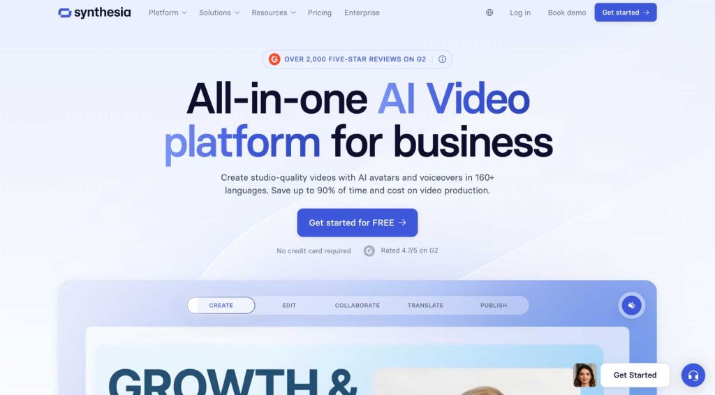 11 AI Video Generators That Actually Produce Usable Marketing Content 4 Synthesia 1