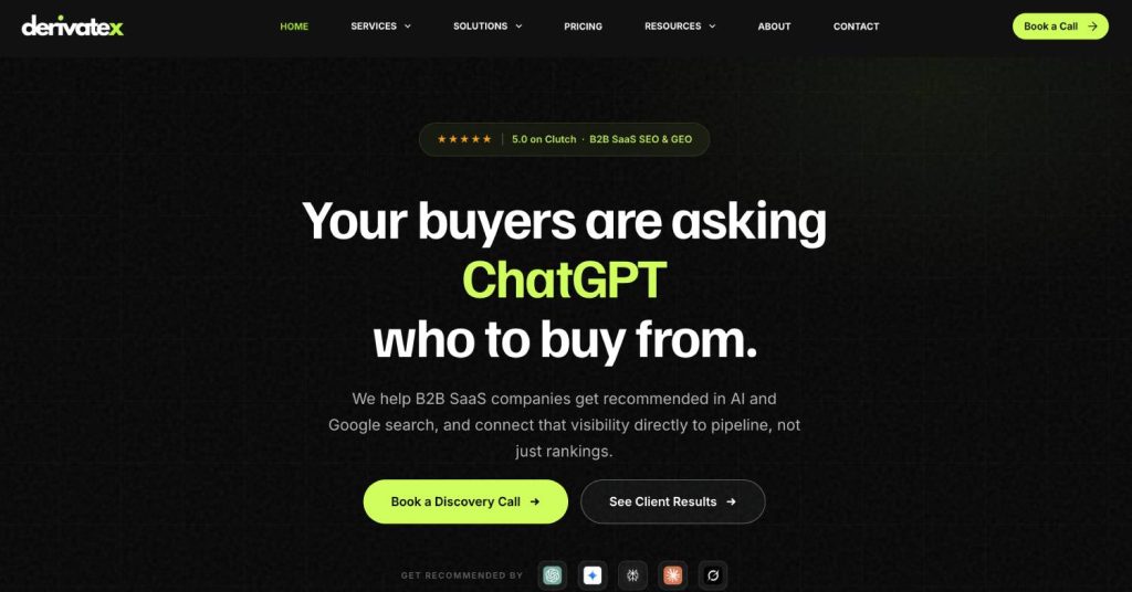 9 AI SEO Agencies That Actually Specialize in B2B SaaS 1 derivatex 2