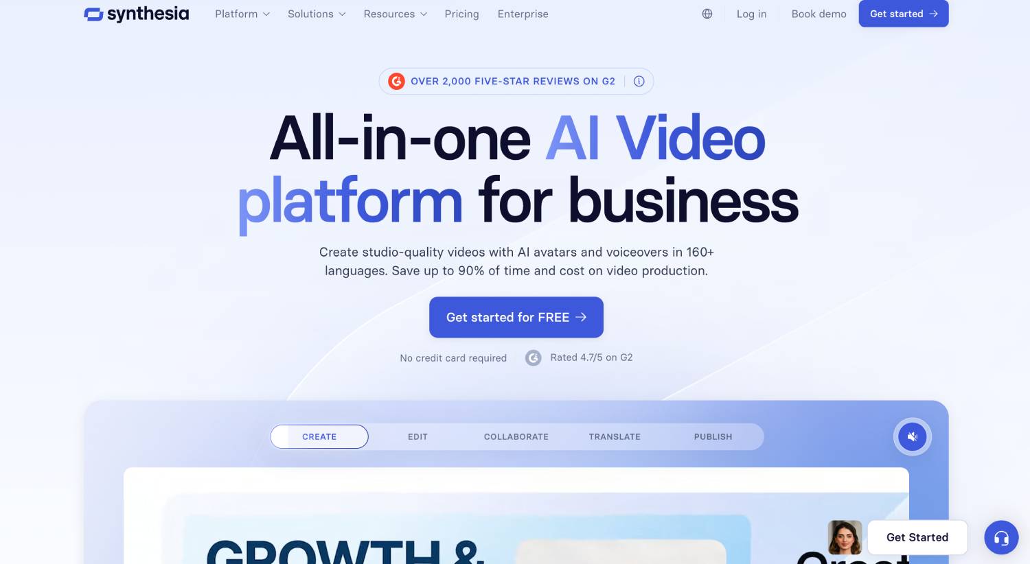 Top Product Demo Software for SaaS: Interactive & AI Video Tools 7 synthesia