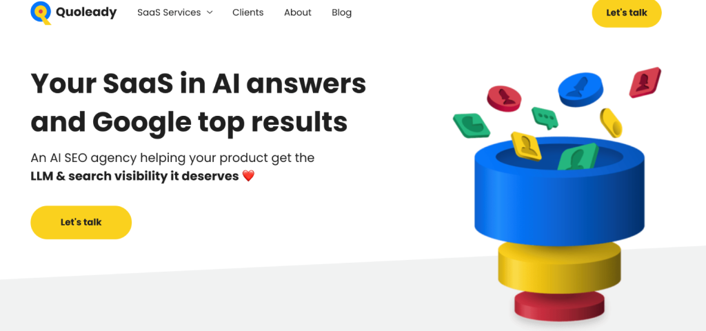The 16 Best B2B SaaS GEO Agencies in 2026 15 Quoleady 2