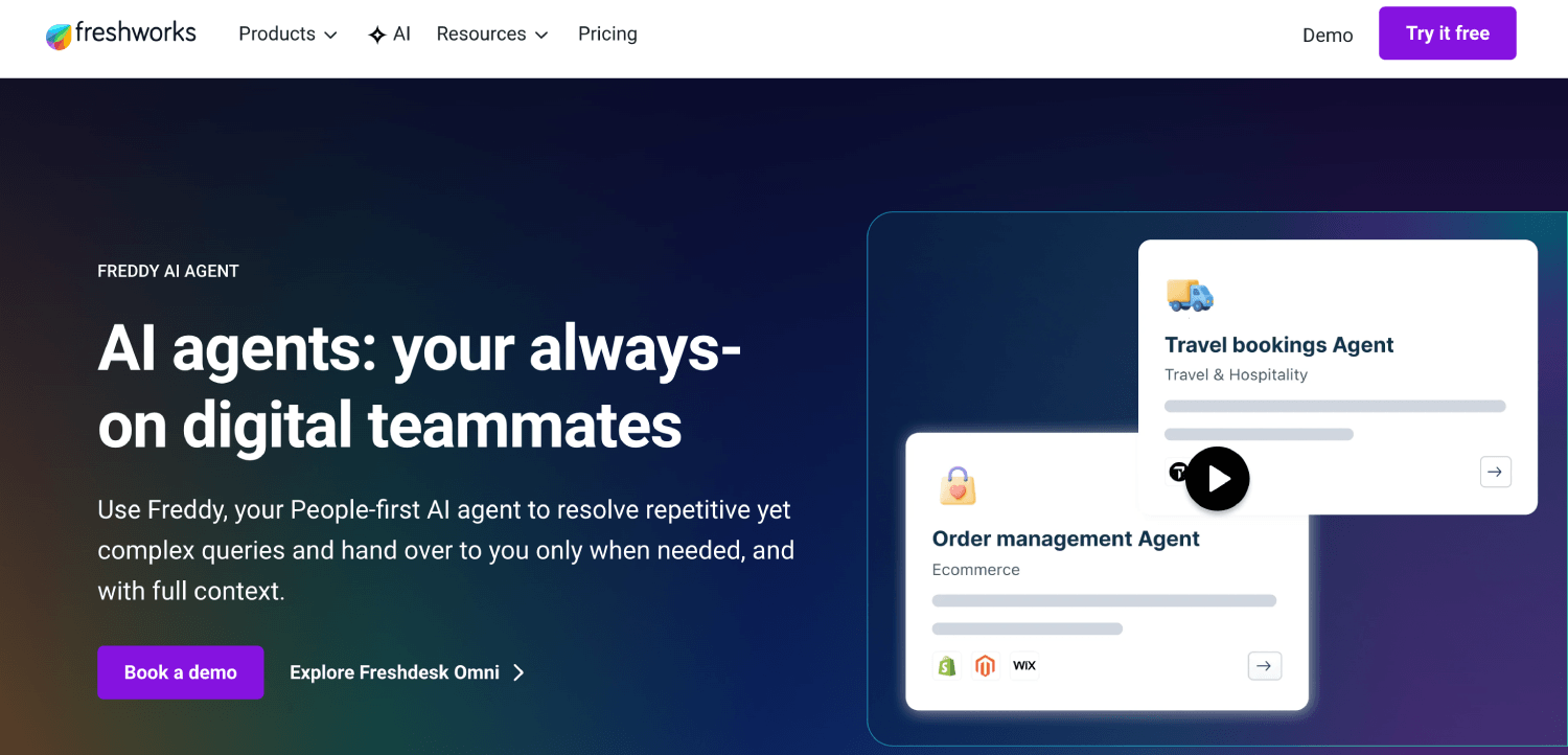 7 Best AI Support Agents for B2B SaaS with Technical Documentation (2026) 7 freshworks 1