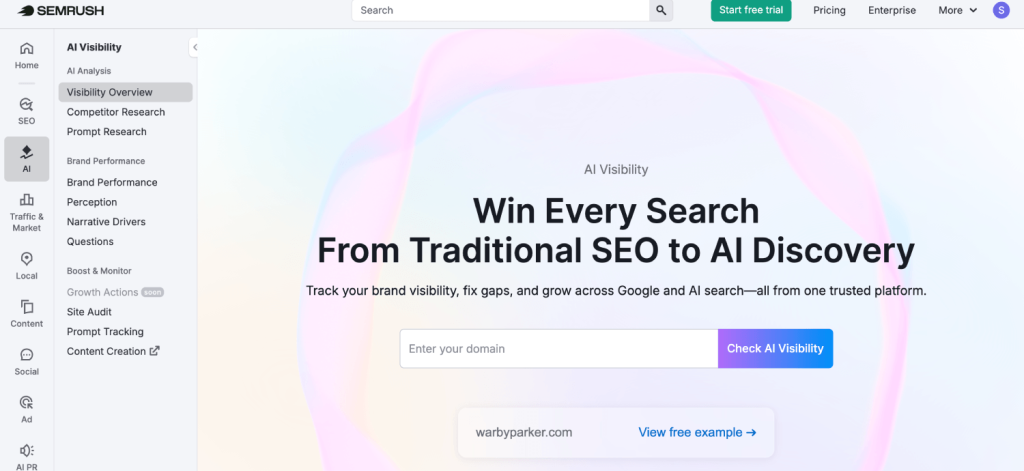 9 AI Brand Mention and Citation Monitoring Tools Worth Trying 6 semrush 1