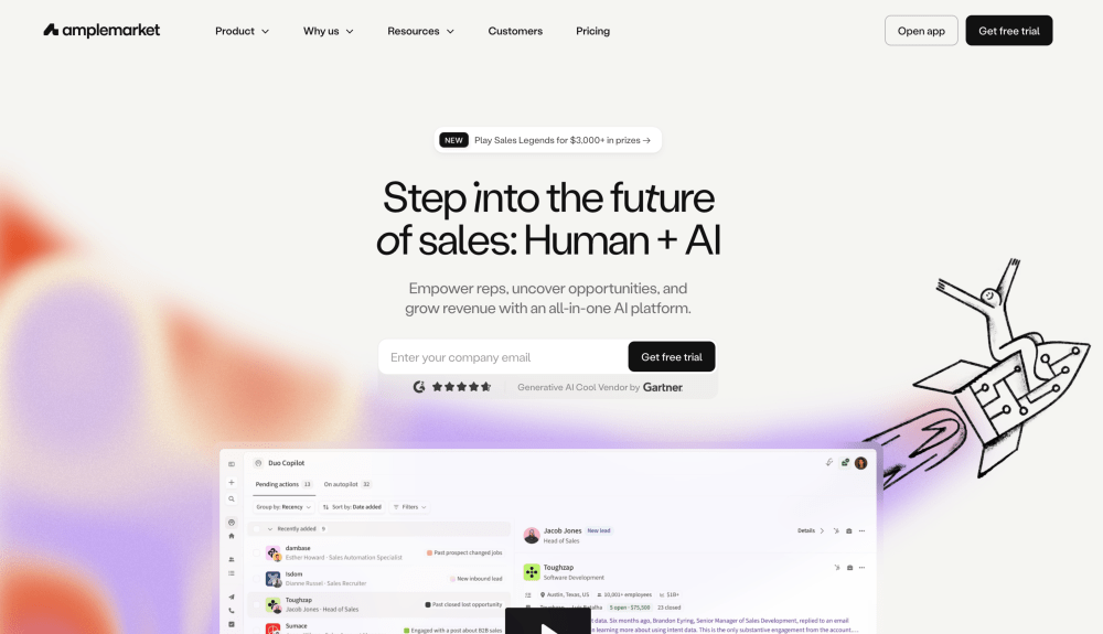 10 Best AI SDR Tools & Sales Agents 7 amplemarket