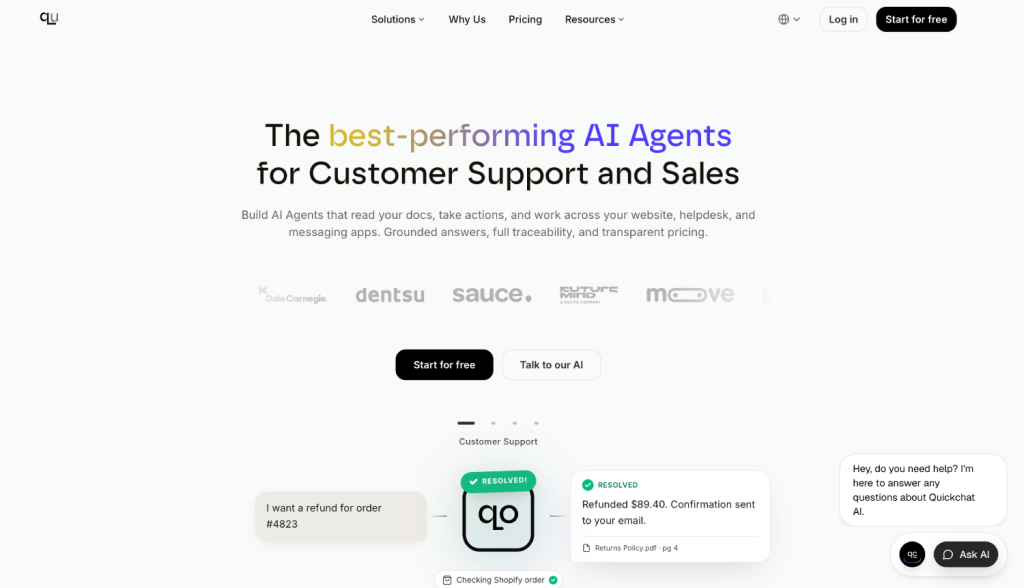 9 Top Intercom Fin Alternatives for AI Customer Support 5 quickchat