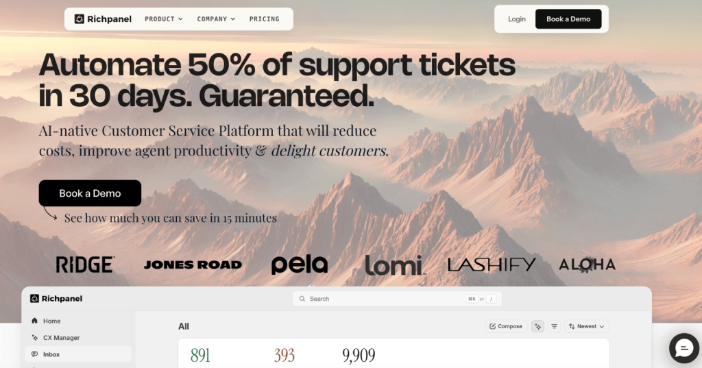 8 Best AI Customer Service Tools for Ecommerce & Shopify Stores 3 richpanel