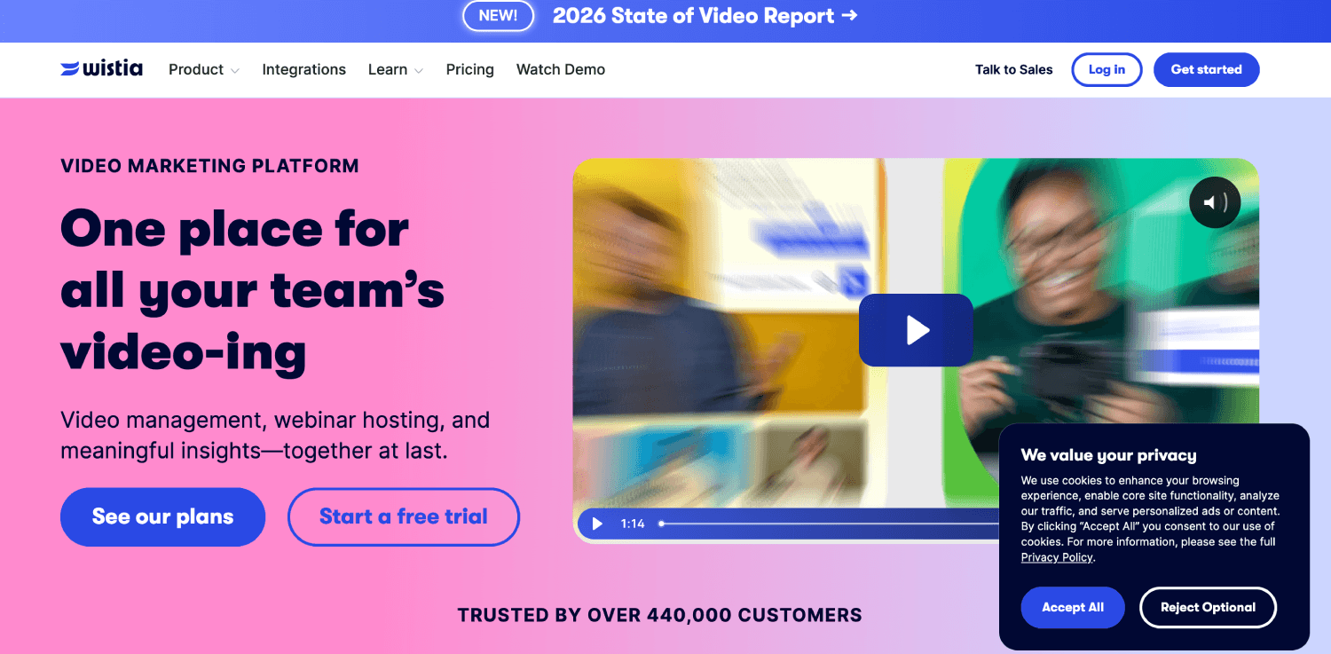8 Best Vimeo Alternatives for Business & Marketing Video 1 wistia