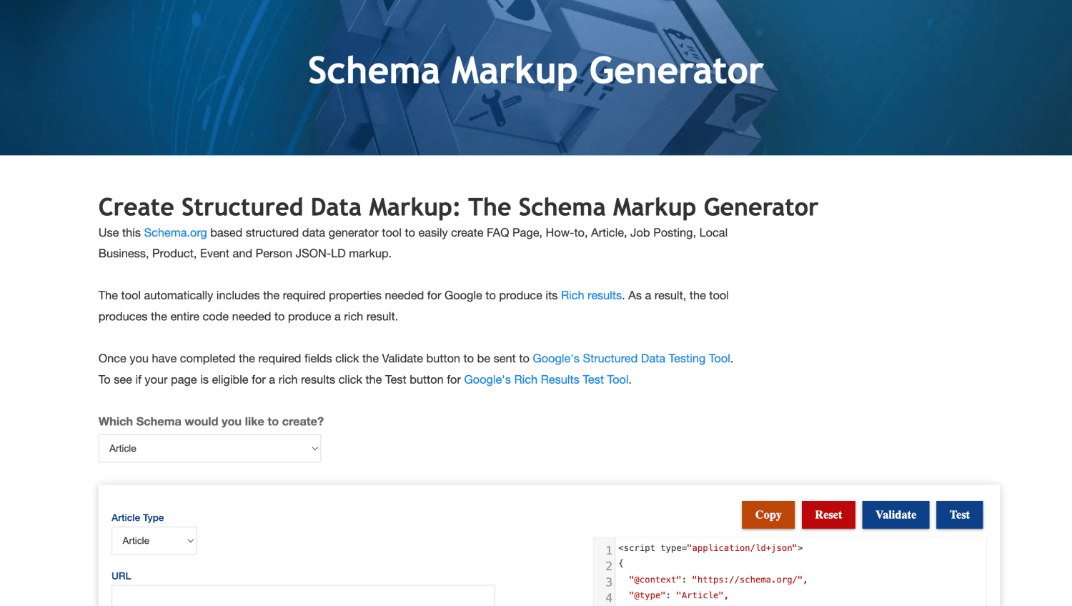 10 Best Schema Markup & Structured Data Tools for AI Search 3 Rank Ranger Schema Markup Generator