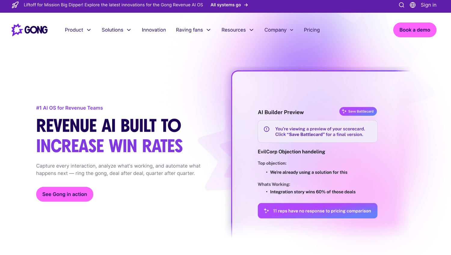 11 Best AI Meeting Assistants & Notetakers 4 gong