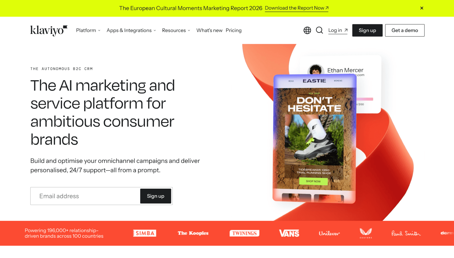 10 Best AI Email Marketing Tools 1 klaviyo