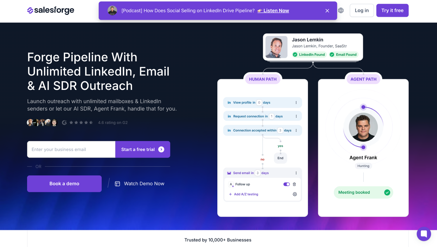 8 Best Cold Email Software Tools for Outbound Sales 7 salesforge