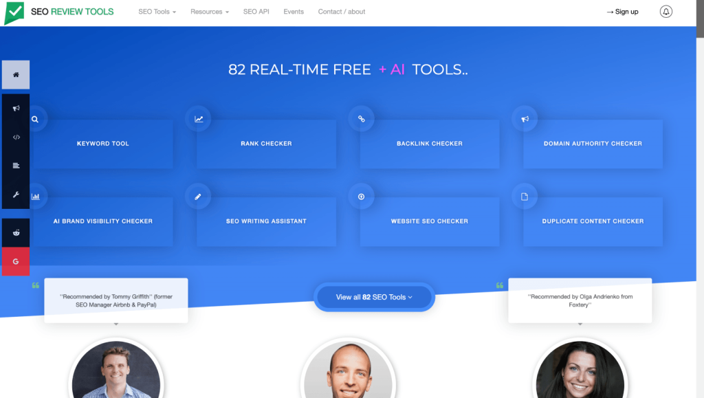 7 Best Free AI Visibility Checker Tools 3 seo review tool