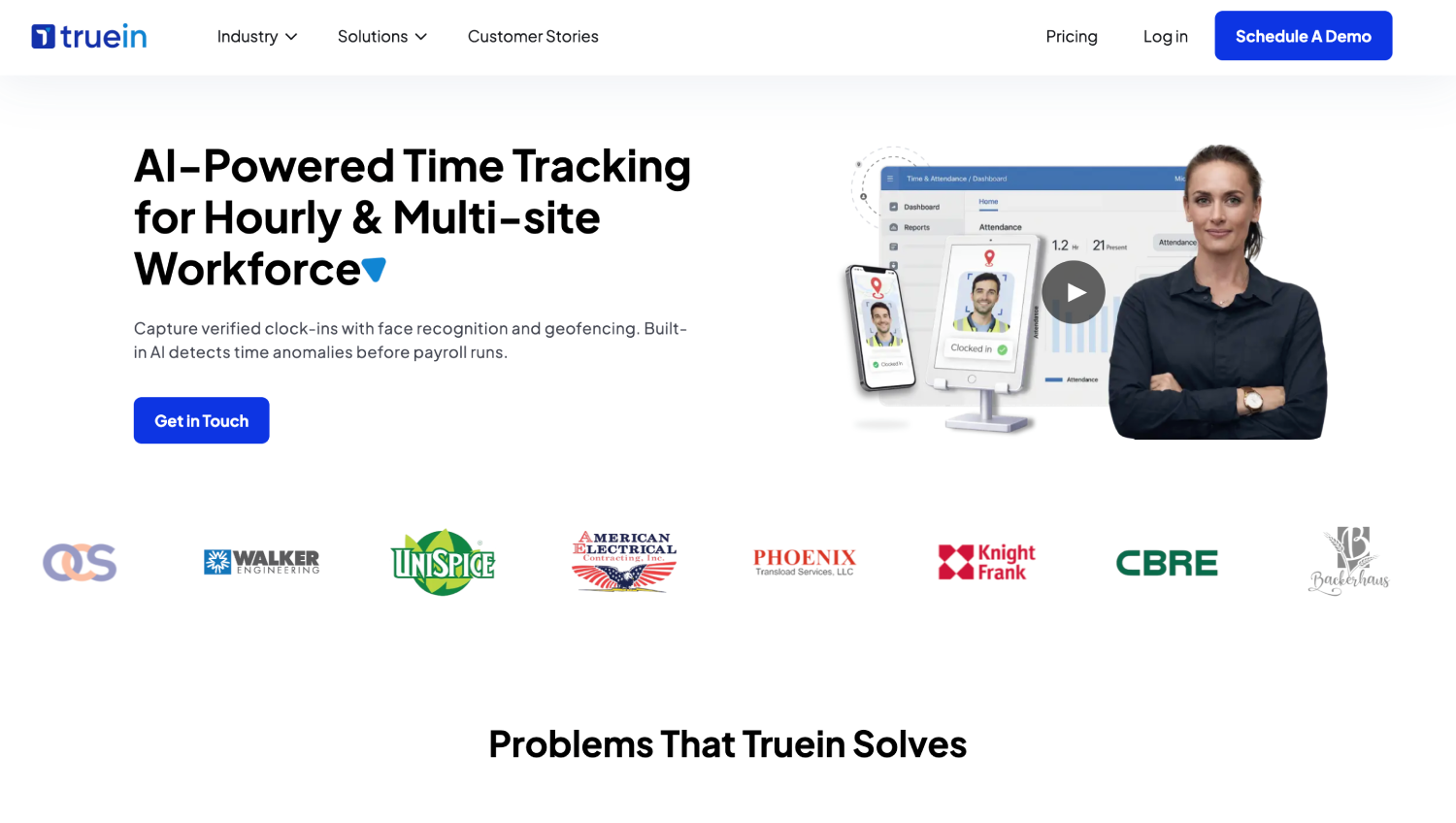 9 Best AI Face Recognition Time Clock Software for U.S. Construction Crews (2026) 1 truein 4