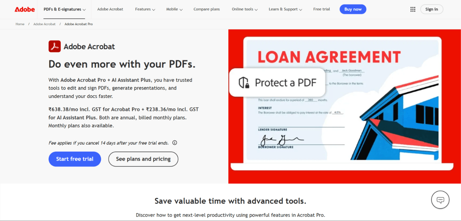 Bluebeam Alternatives in 2026: 7 Tools for Markups, Takeoffs and Plan Review 7 Adobe Acrobat Pro 1